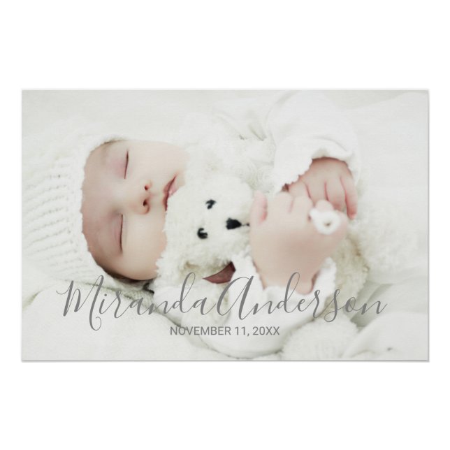 Benutzerdefiniertes Foto mit Individuelle Name und Poster (Vorderseite)