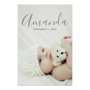 Benutzerdefiniertes Foto mit Individuelle Name und Poster
