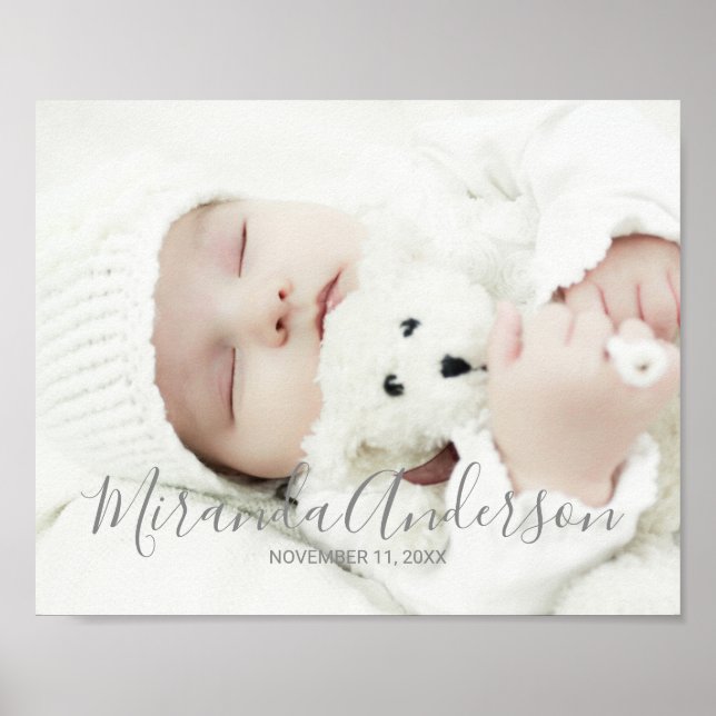 Benutzerdefiniertes Foto mit Individuelle Name und Poster (Vorne)