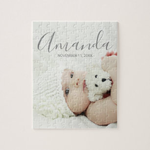 Benutzerdefiniertes Foto mit Individuelle Name und Puzzle