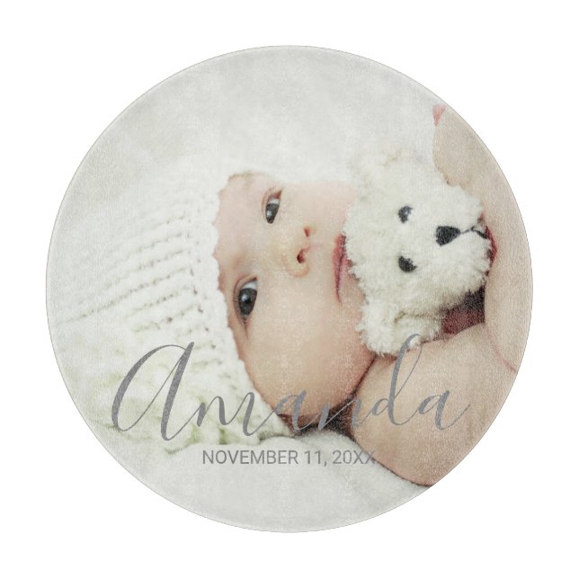 Benutzerdefiniertes Foto mit Individuelle Name und Schneidebrett (Vorderseite)