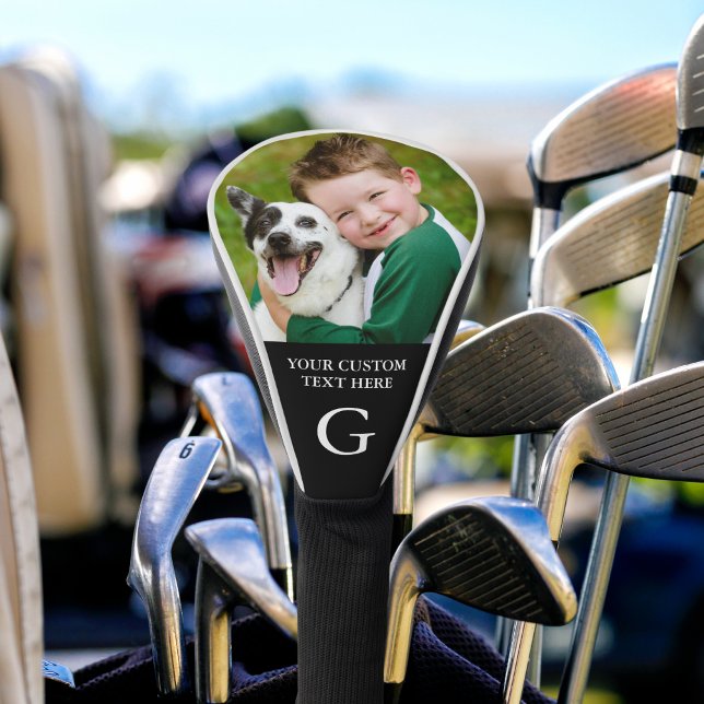 Benutzerdefiniertes Foto Mit Monogramm Foto Person Golf Headcover (Von Creator hochgeladen)