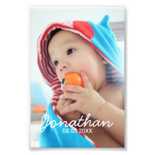 Benutzerdefiniertes Foto mit Name und Datum