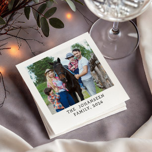 Benutzerdefiniertes Foto mit personalisiertem Fami Serviette