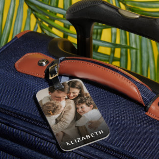 Benutzerdefiniertes Foto mit personalisiertem Name Gepäckanhänger