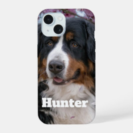 Benutzerdefiniertes Foto mit Personalisiertem Name iPhone 15 Hülle