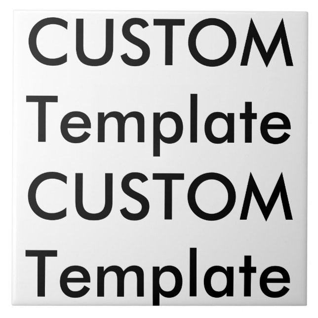 Benutzerdefiniertes Foto mit weißer Keramik 6 Zoll Fliese (Vorderseite)