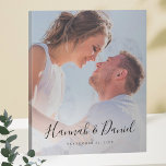 Benutzerdefiniertes Foto mit Whimsikskript Künstlicher Leinwanddruck<br><div class="desc">Personalisieren Sie diese Imitate Leinwand mit Ihrem Lieblings-Foto! Wir haben Beispieltext in schwarz aufgenommen, einschließlich Vornamen in einem lebendigen, skurrilen Skript. Aber bitte fühlen Sie sich nicht durch unser Beispiel-Format eingeschränkt, das Vornamen und ein Datum verwendet! Sie können die Beispielnamen und das Datum durch jede Art von Nachricht ersetzen und...</div>