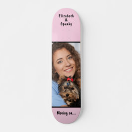 Benutzerdefiniertes Foto Monogram personalisieren Skateboard