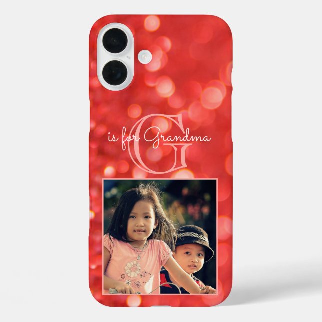 Benutzerdefiniertes Foto Monogramm Hinzufügen eine Case-Mate iPhone Hülle (Rückseite)