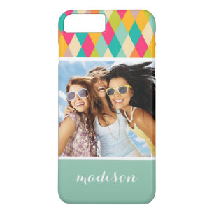 Benutzerdefiniertes Foto & Name Harlequin Vintage- Case-Mate iPhone Hülle