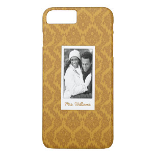 Benutzerdefiniertes Foto & Name Luxus-Golden Damas Case-Mate iPhone Hülle