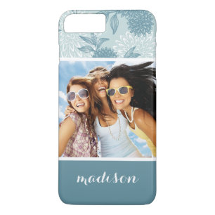 Benutzerdefiniertes Foto & Name Retro-Blumenmuster Case-Mate iPhone Hülle