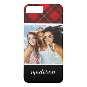 Benutzerdefiniertes Foto & Name Wallace Tartan Hin Case-Mate iPhone Hülle
