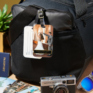 Benutzerdefiniertes Foto-Namensdesign für Reisetag Gepäckanhänger