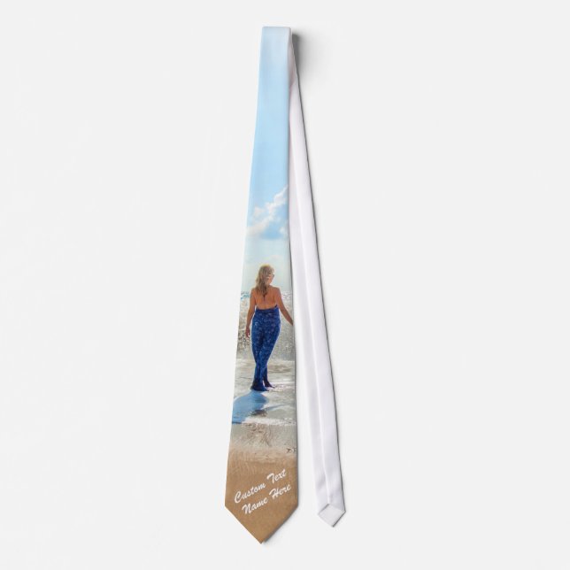 Benutzerdefiniertes Foto Neck Tie mit Ihren Fotos  Krawatte (Vorderseite)