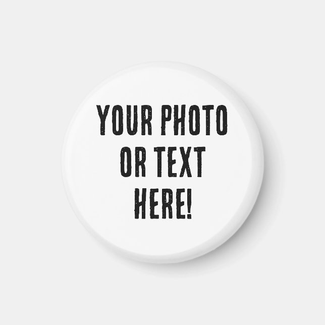 Benutzerdefiniertes Foto oder Text Magnet (Vorne)