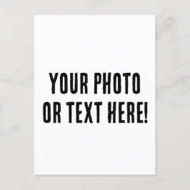 Benutzerdefiniertes Foto oder Text Postkarte