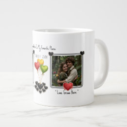 Benutzerdefiniertes Foto Online-Dating Valentinsta Jumbo-Tasse