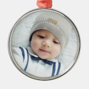 Benutzerdefiniertes Foto Ornament Aus Metall