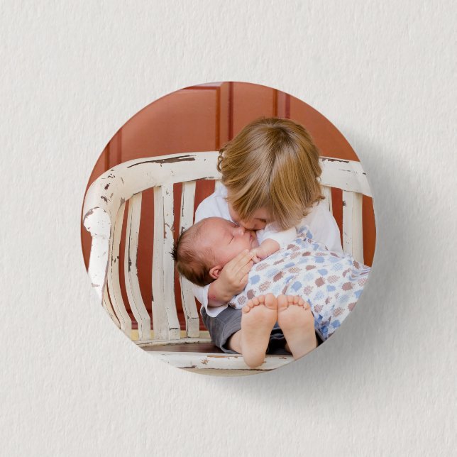 Benutzerdefiniertes Foto personalisiert  Button (Vorderseite)