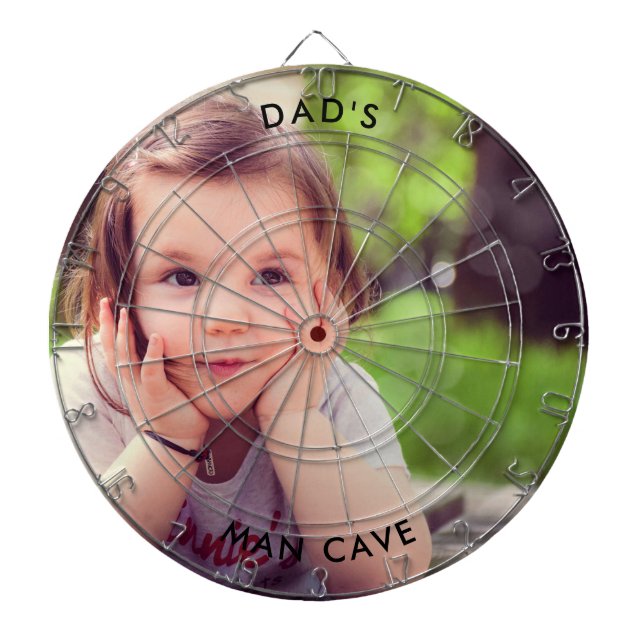 Benutzerdefiniertes Foto Personalisiert-Dart-Mainb Dartscheibe (vorne)