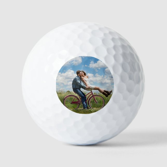 Benutzerdefiniertes Foto Personalisiert Golfball (Vorderseite)