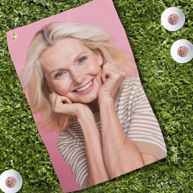 Benutzerdefiniertes Foto personalisiert Golfhandtuch (Create your Own Photo Golf Towel )