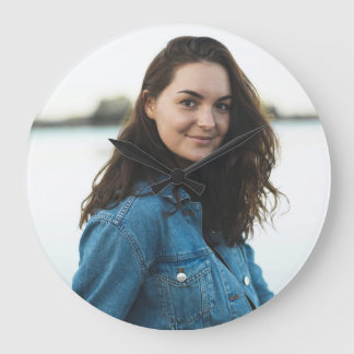 Benutzerdefiniertes Foto Personalisiert Große Wanduhr