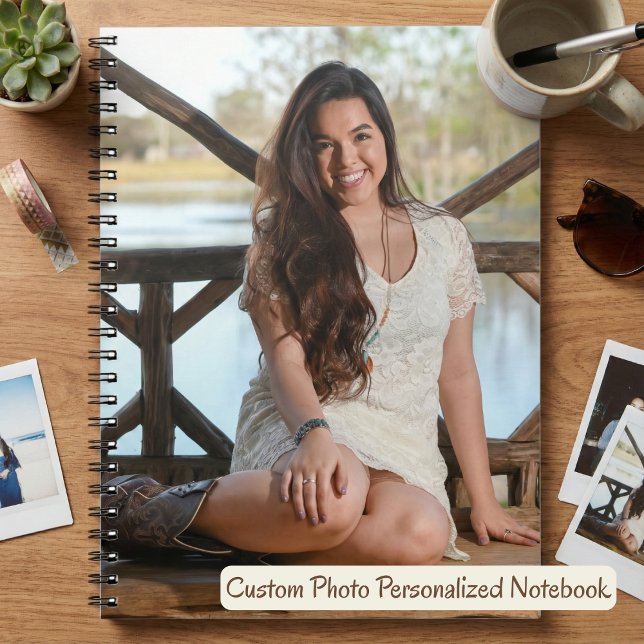Benutzerdefiniertes Foto Personalisiert Notizblock (Custom Photo Personalized Notebook.  Just add your own photo!)