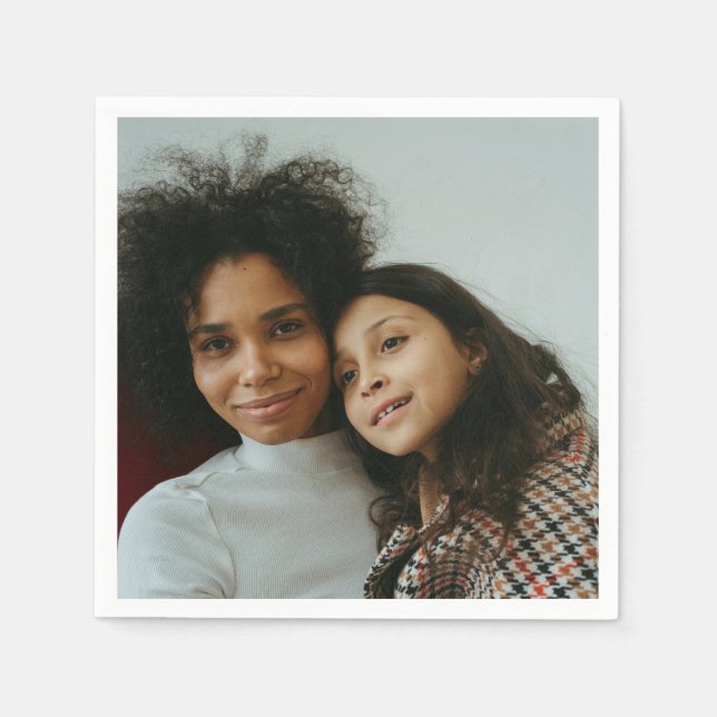 Benutzerdefiniertes Foto Personalisiert Serviette (Vorderseite)