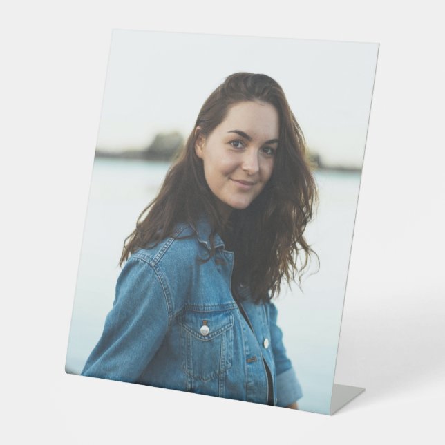 Benutzerdefiniertes Foto Personalisiert Sockelschild (Vorderseite)
