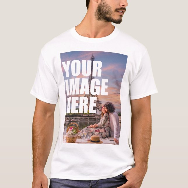 Benutzerdefiniertes Foto Personalisiert T-Shirt (Vorderseite)