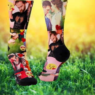 Benutzerdefiniertes Foto personalisierte Liebe Ele Socken