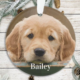 Benutzerdefiniertes Foto Personalisierter Hund Lov Ornament