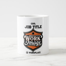 Benutzerdefiniertes Foto Personalisierter Jobtitel Jumbo-Tasse