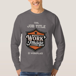 Benutzerdefiniertes Foto Personalisierter Jobtitel T-Shirt