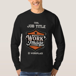 Benutzerdefiniertes Foto Personalisierter Jobtitel T-Shirt