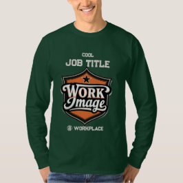 Benutzerdefiniertes Foto Personalisierter Jobtitel T-Shirt