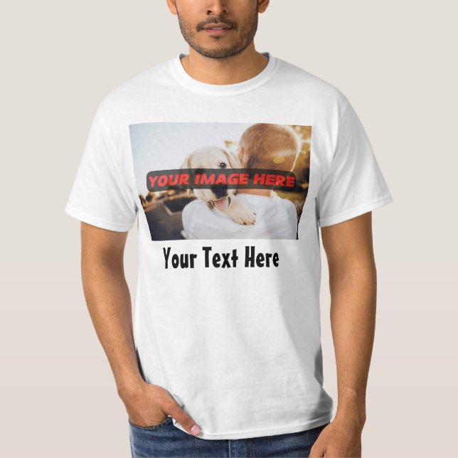 Benutzerdefiniertes Foto - Personalisiertes Bildge T-Shirt (Vorderseite)