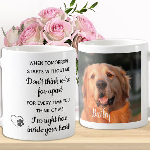 Benutzerdefiniertes Foto Pet Loss Keepake Pet Hund Kaffeetasse