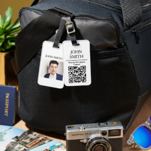 Benutzerdefiniertes Foto & QR-Code Gepäckanhänger