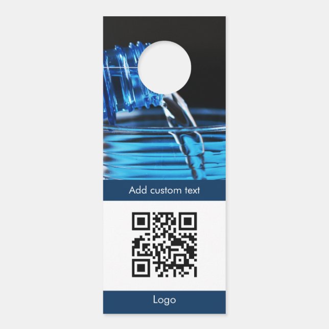 benutzerdefiniertes Foto qr einfaches Logo Door Ha Türanhänger