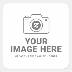 Benutzerdefiniertes Foto Quadratischer Aufkleber