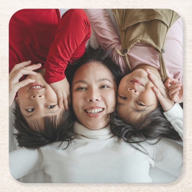 Benutzerdefiniertes Foto Rechteckiger Pappuntersetzer (Vorderseite)