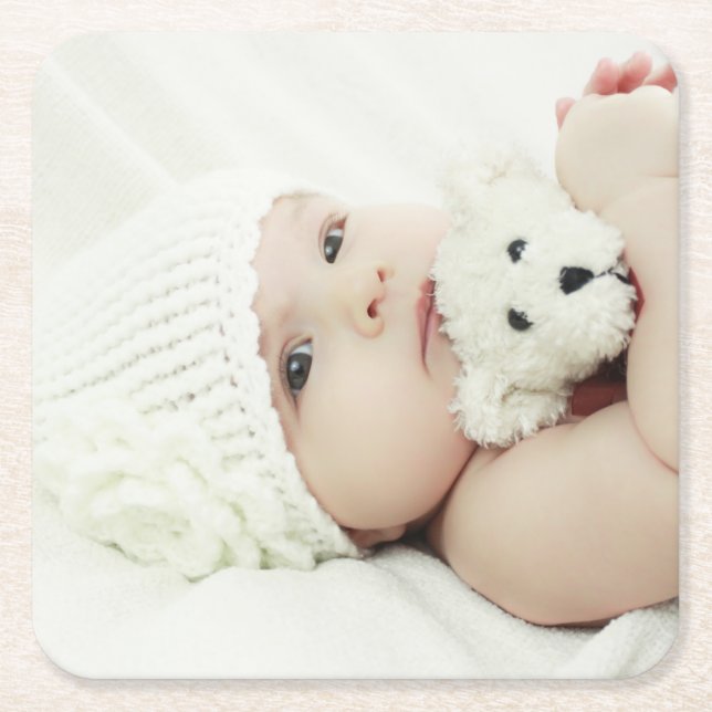 Benutzerdefiniertes Foto Rechteckiger Pappuntersetzer (Vorderseite)