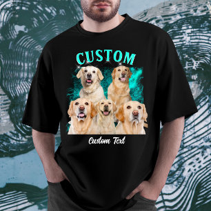 Benutzerdefiniertes Foto Retro Vintage 90er Person T-Shirt