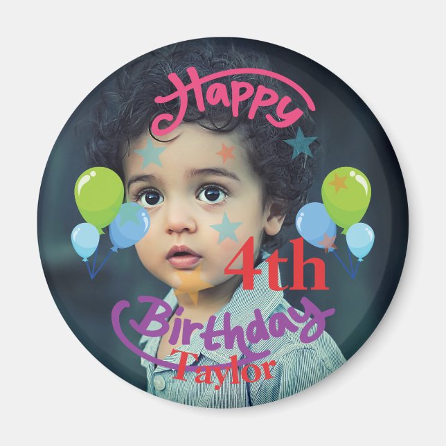 Benutzerdefiniertes Foto-Round-Magnet Magnet (Vorne)