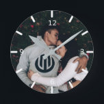 Benutzerdefiniertes Foto Runde Wanduhr<br><div class="desc">Benutzerdefinierte Foto-Uhr</div>