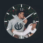 Benutzerdefiniertes Foto Runde Wanduhr<br><div class="desc">Benutzerdefinierte Foto-Uhr</div>